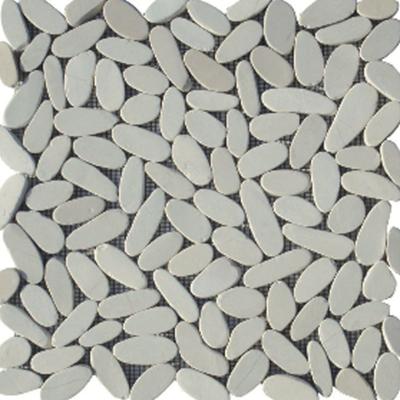 Slice Pebble White Kiezel 30x30 per vel Stardos