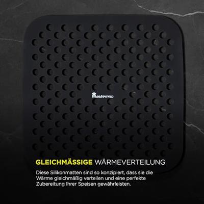 Bakplaat Masterpro bgmp-7701 Zwart Siliconen 19 x 19 cm (2 Stuks) - thumbnail