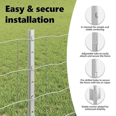 VidaXL Hek met paal zilver 0,6 x 50 m staal