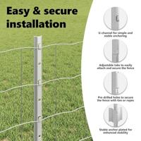 VidaXL Hek met paal zilver 0,6 x 50 m staal - thumbnail