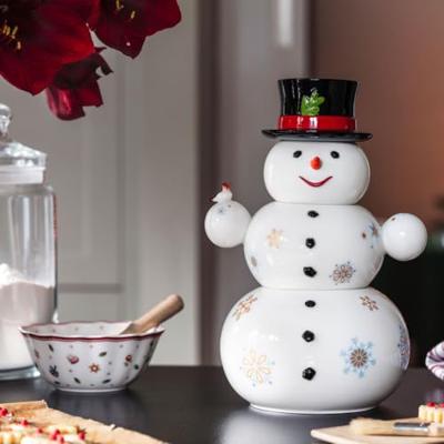 Villeroy & Boch Christmas Toys Memory Sneeuwman voorraadpot 20,5x18x31cm Villeroy & Boch Christmas Toys Memory Sneeuwman voorraadpot 20,5x18x31cm