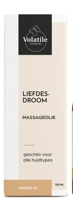 Massageolie liefdesdroom glas met pomp 100 Milliliter