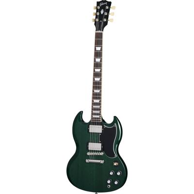 Gibson Original Collection SG Standard &apos;61 Stop Bar Translucent Teal elektrische gitaar met koffer