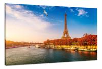 Schilderij - Herfst in Parijs, Frankrijk, Premium Print, Wanddecoratie - thumbnail