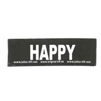 Julius-K9 tekstlabel Happy 11 x 3 cm - thumbnail