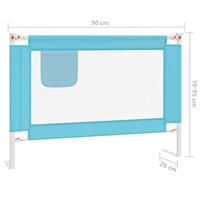 VidaXL Bedhekje peuter 90x25 cm stof blauw - thumbnail