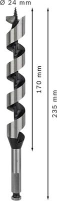 Bosch Accessories 2608597634 Slangenboor 24 mm Gezamenlijke lengte 235 mm Zeskant schacht 1 stuk(s) Bosch Accessories 2608597634 Slangenboor 24 mm Gezamenlijke lengte 235 mm Zeskant schacht 1 stuk(s)