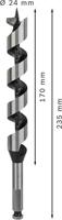 Bosch Accessories 2608597634 Slangenboor 24 mm Gezamenlijke lengte 235 mm Zeskant schacht 1 stuk(s) - thumbnail