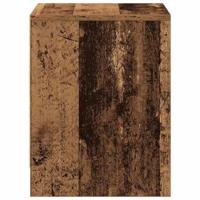 Nachtkastjes 2 st 45x34x44,5 cm bewerkt hout oud houtkleurig - thumbnail
