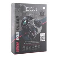 DCU TECNOLOGIC Smartwatch, GPS, touchscreen, amoled HD, 14 sportmodi, meldingen, apps en oproepen, IP68, grijs - thumbnail