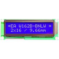 DISPLAY VISIONS 7-segments-display Blauw-wit 9.66 mm 3.3 V, 5 V Aantal cijfers: 2 EAW162B-BNLW - thumbnail