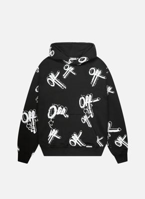 Off The Pitch Off Mark Hoodie Heren Zwart/Wit - Maat XS - Kleur: WitZwart | Soccerfanshop