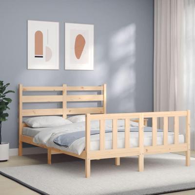 Bedframe zonder matras massief grenenhout 120x200 cm