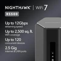 NETGEAR NETGEAR® Nighthawk® RS500 WiFi 7 Router WiFi-router 2.4 GHz, 5 GHz, 6 GHz - thumbnail