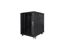 Lanberg FF01-6815-12B rack 15U Vrijstaande rek Zwart - thumbnail