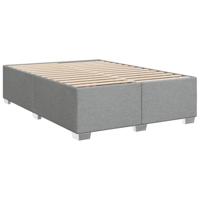 Bedframe zonder matras stof lichtgrijs 140x200 cm - thumbnail