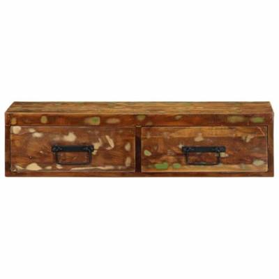 Tv-meubel wandmontage 80x30x19 cm massief gerecycled hout