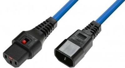 ACT AK5201 Netsnoer C13 IEC Lock | C14 | Blauw | 3 meter