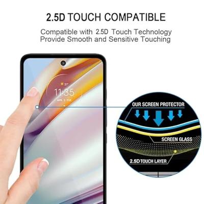 High-Tech Place Voor Motorola Moto G60 / G51 / Moto G60S / G200 5G Lijm Volledige Cover Screen Protector Gehard Glas Film