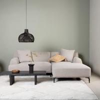 Nohr 3-zits Loungebank 'Tacora' Rechts, 242cm, kleur Lichtgrijs - thumbnail
