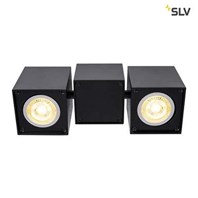 SLV 1002215 ALTRA DICE Wandlamp, Plafondlamp GU10 Zwart SLV 1002215 ALTRA DICE Wandlamp, Plafondlamp GU10 Zwart