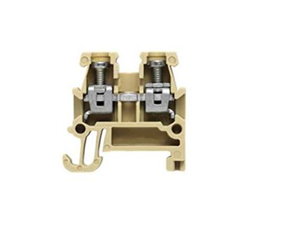 Weidmüller 0340460000 Doorgangsserieklem Schroeven Beige, Geel 100 stuk(s)