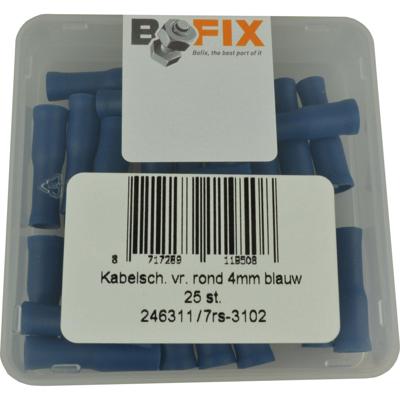 Bofix Doos a 25 schuif stekker rond vrouw blauw 4mm