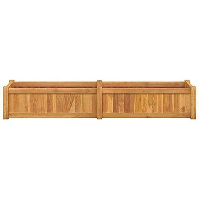 Plantenbak verhoogd 150x30x25 cm massief teakhout Plantenbak verhoogd 150x30x25 cm massief teakhout