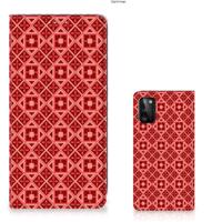 Samsung Galaxy A41 | Hoesje met Magneet | Batik Rood - thumbnail