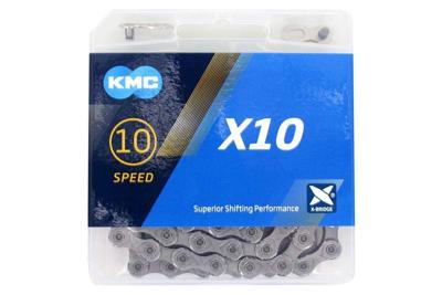 KMC X10 Ketting 10-speed 114-schakels - Grijs KMC X10 Ketting 10-speed 114-schakels - Grijs