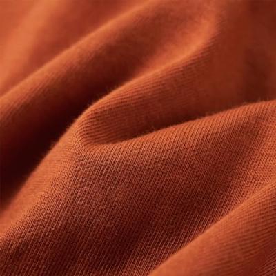 Kindershirt met lange mouwen berenprint 104 oranjebruin