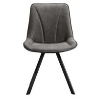 Eetkamerstoel Bas - stof Cowboy - grijs - thumbnail