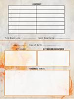 Hunter: The Reckoning 5th Edition RPG Journal Expanded Character Sheet Journal *Englische Version* - thumbnail