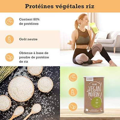 Purasana Vegan Protein Poeder Rijst Naturel