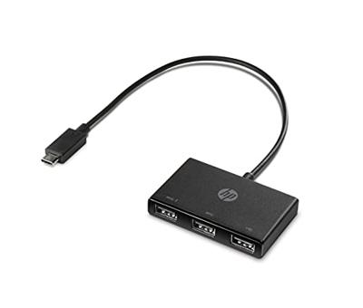 HP Inc. HP USB-C to USB-A Hub USB-C (USB 3.2 Gen 2) multiport hub Meerdere kleuren HP Inc. HP USB-C to USB-A Hub USB-C (USB 3.2 Gen 2) multiport hub Meerdere kleuren