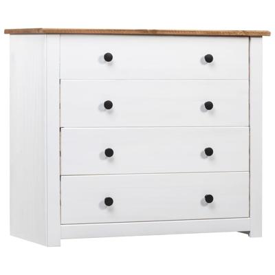 Bijzetkast Panama Range 80x40x73 cm grenenhout wit