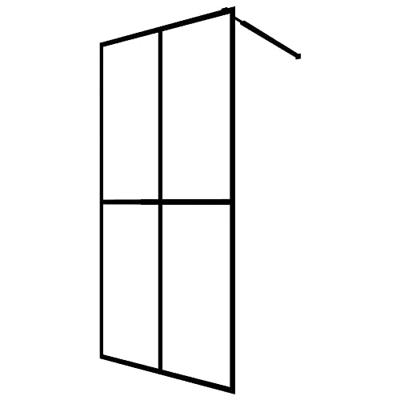 VidaXL Inloopdouchewand 118x190 cm mat gehard glas