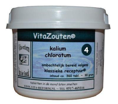 Vitazouten Nr. 4 Kalium Chloratum Muriaticum 360st Vitazouten Nr. 4 Kalium Chloratum Muriaticum 360st