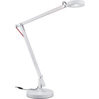 LED Bureaulamp - Trion Amsty - 5W - Warm Wit 3000K - Rond - Glans Wit - Aluminium - thumbnail
