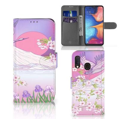 Samsung Galaxy A20e | Telefoonhoesje | Met pasjeshouder | Bird Flying