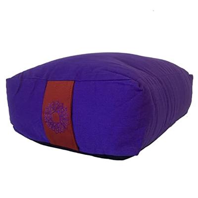 Yogi & Yogini Meditatiekussen Rechthoekig Katoen Violet - 7e Chakra - 38 x 28 x 15 cm