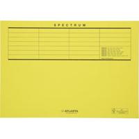 Vouwmap Secolor A4 100% gerecycled karton 250gr geel | 250 stuks - thumbnail