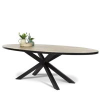 Eettafel (200x102cm) Arcade - Lamulux Mokka - thumbnail