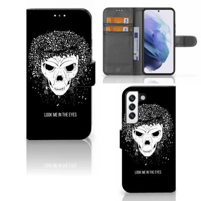 Telefoonhoesje met Naam Samsung Galaxy S22 Skull Hair Telefoonhoesje met Naam Samsung Galaxy S22 Skull Hair