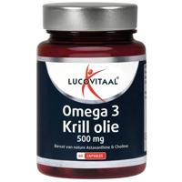 Lucovitaal Omega 3 Krill Olie 500mg 60Capsules - thumbnail