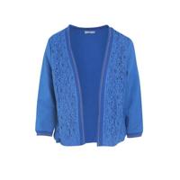Cassis vest met kant bleu bic - thumbnail