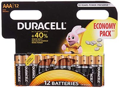 Duracell Alka AAA-batterijen set 12-delig