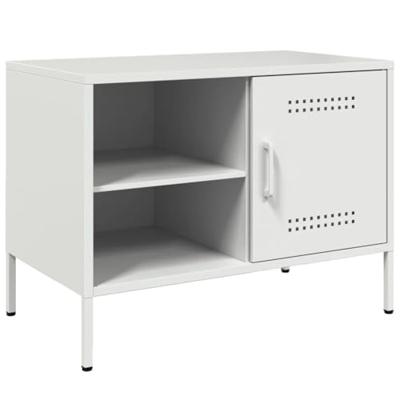 Tv-meubelen 2 st 68x39x50,5 cm staal wit