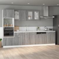 Gootsteenkast Lyon 80x46x81,5cm bewerkt hout grijs sonoma eiken - thumbnail