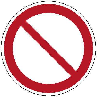 Verbodsteken algemeen - Ø 200 mm Verbodsteken algemeen - Ø 200 mm